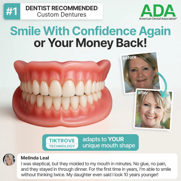 🦷  Fit Full Functional DenturesMake you more confident-Made in the USA -Certified