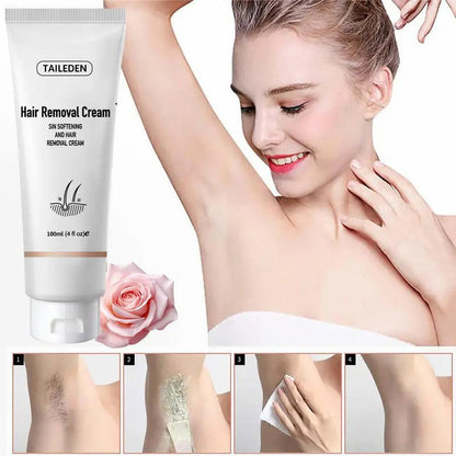 🌿 Painless Hair Removal Cream for Hormonal Facial Hair | Dermatologist-Recommended | Smooth, Flawless Skin Without Irritation ✨ | Quick & Long-Lasting Results 💖
