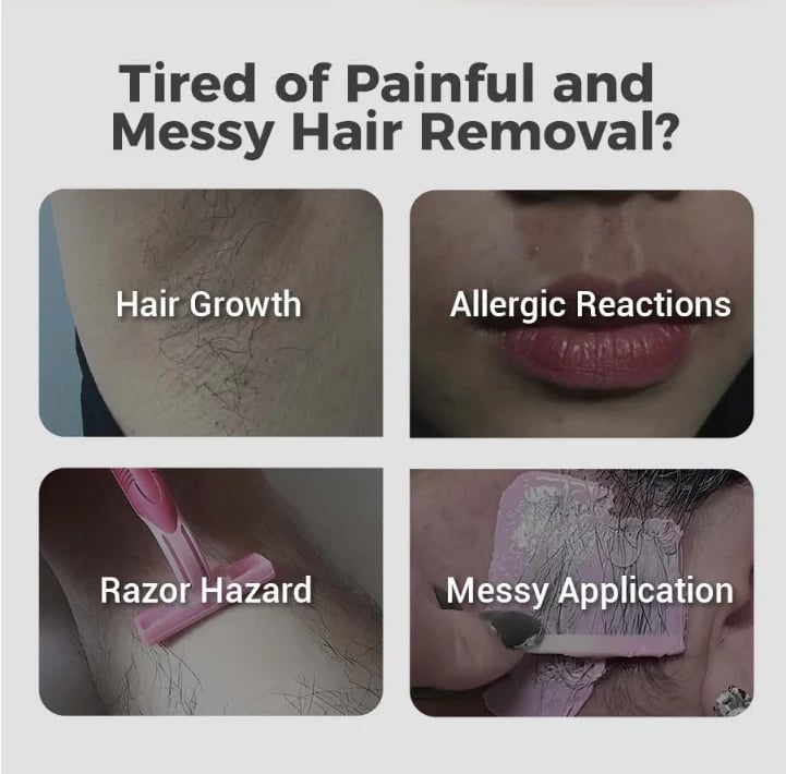 🌿 Painless Hair Removal Cream for Hormonal Facial Hair | Dermatologist-Recommended | Smooth, Flawless Skin Without Irritation ✨ | Quick & Long-Lasting Results 💖