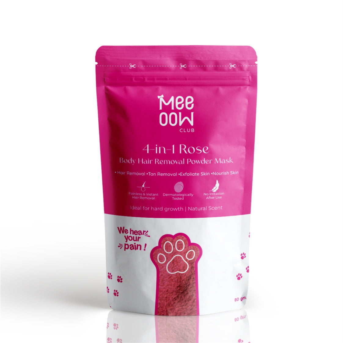 4-in-1 Rose Body Hair Removal Wax Powder Mask