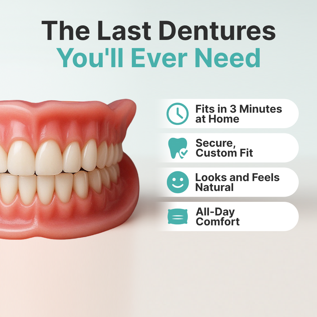 🦷  Fit Full Functional DenturesMake you more confident-Made in the USA -Certified
